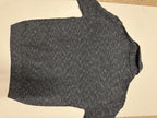 Men's Black Cable Knit Sweater with Shawl Collar