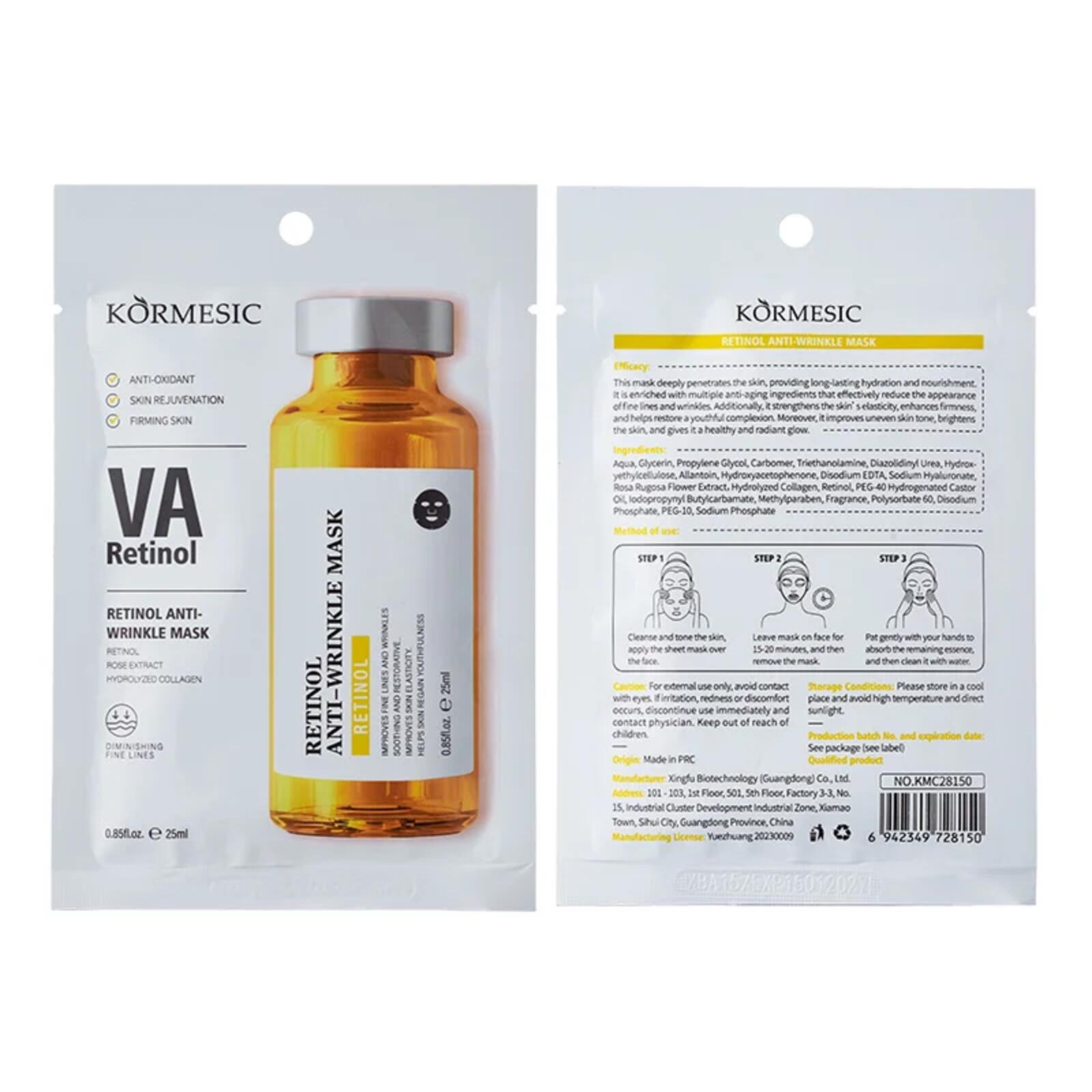 Kormesic VA Retinol Anti-Wrinkle Mask 25ml Hydrating Skin Care