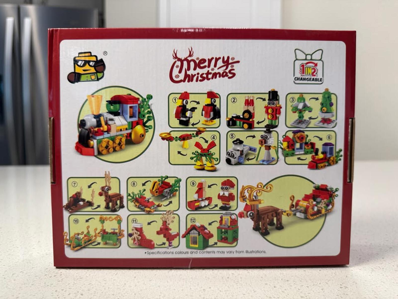 Merry Christmas 6-in-1 Building Block Toy Set for Kids Age 6+