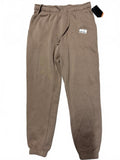 Men's Tan Brown Casual Jogger Sweatpants with Elastic Waist and Cuffs