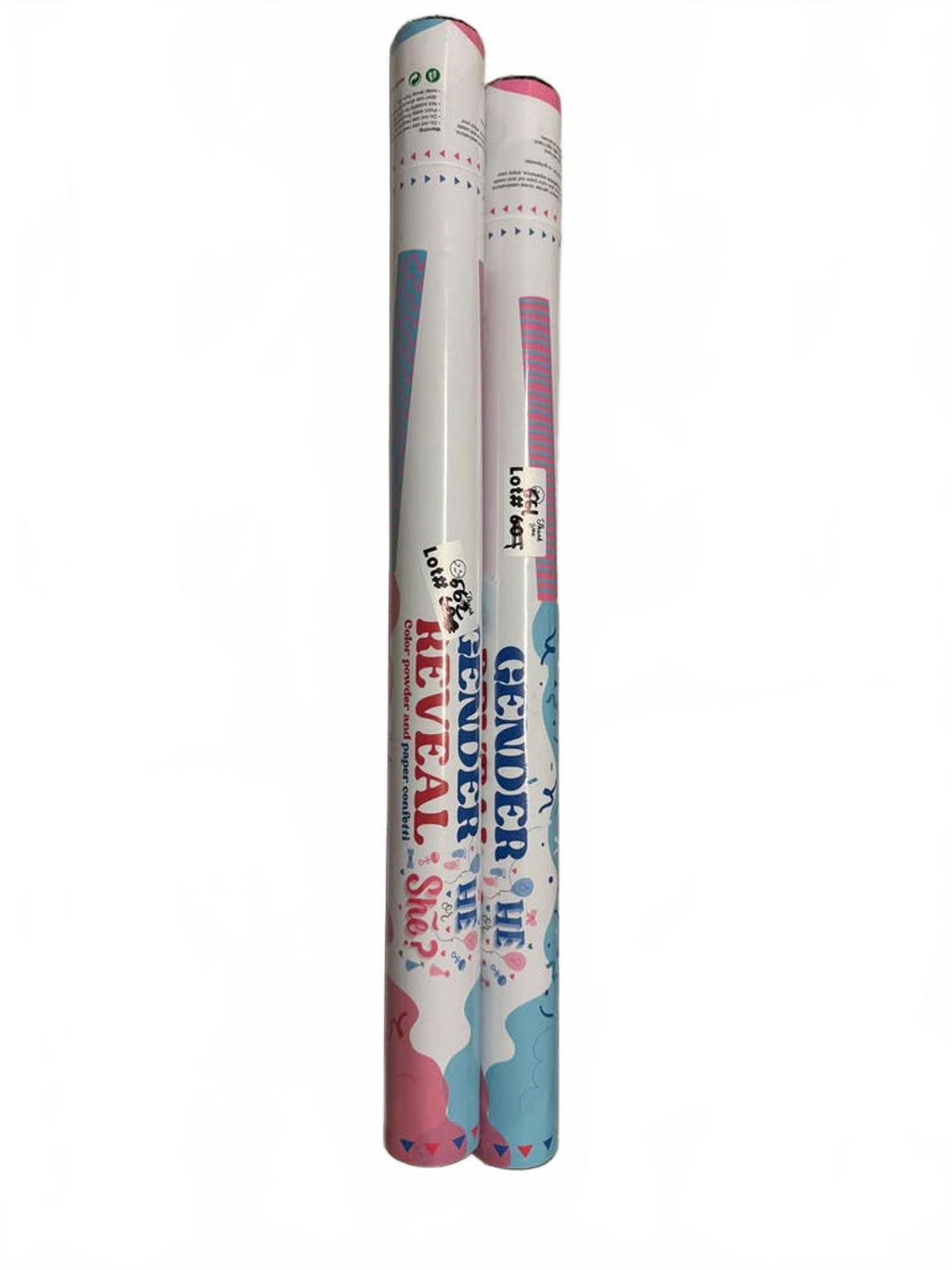 Gender Reveal Party Confetti Cannons - Set of 2 PINK