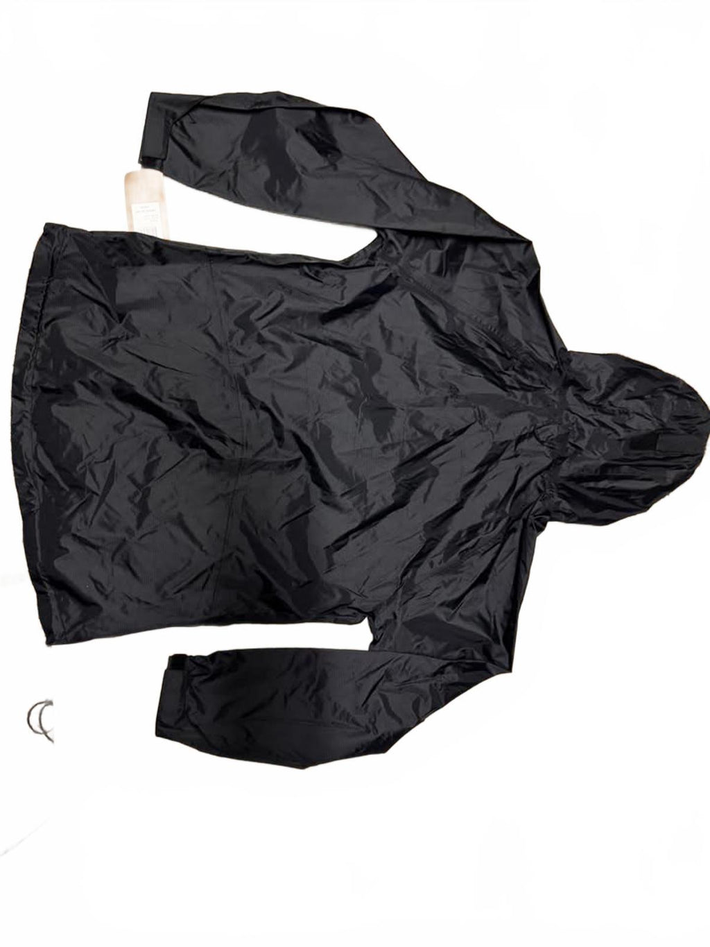 Black Lightweight Hooded Rain Jacket