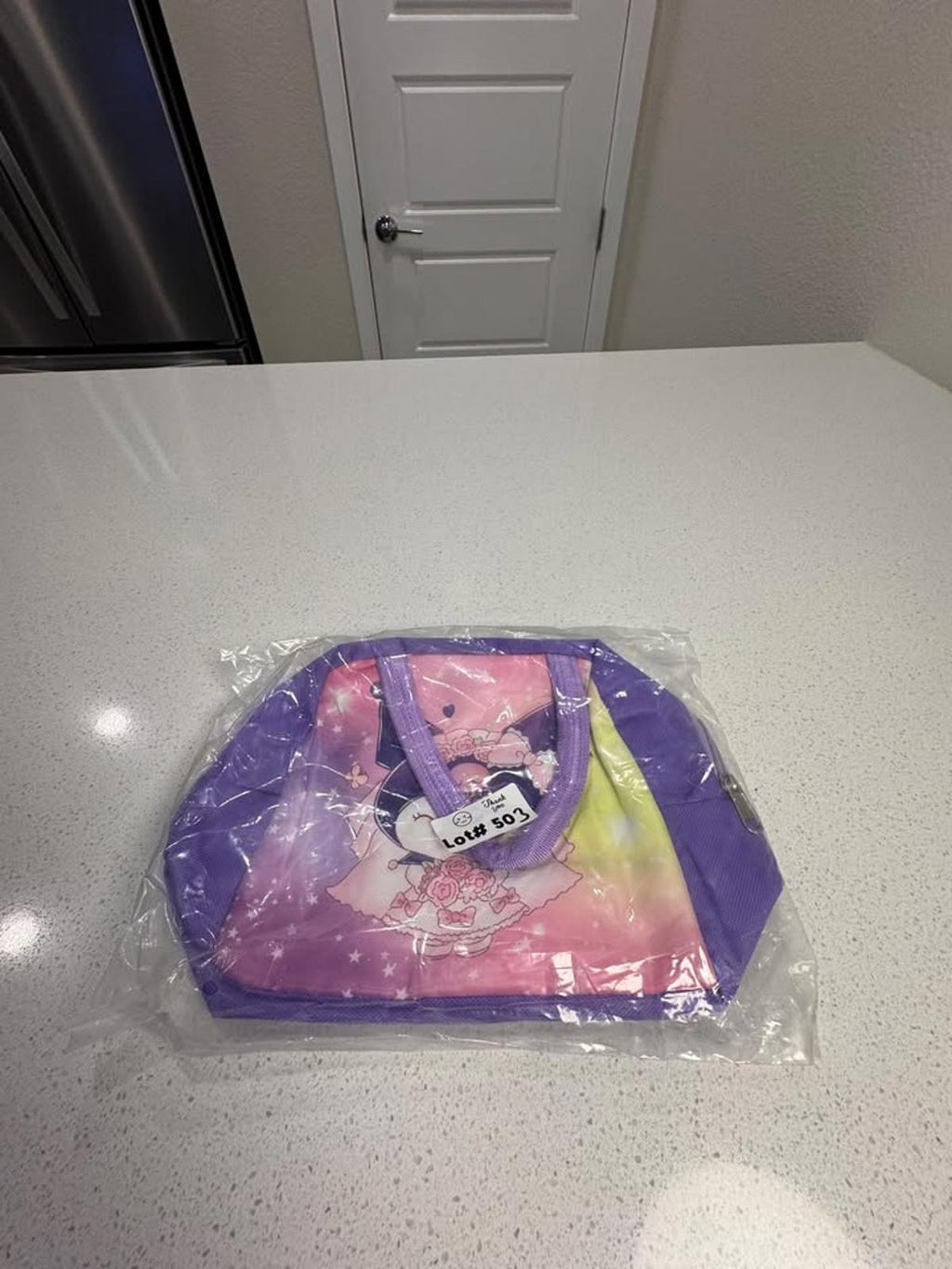 Sanrio Kuromi Mini Tote Bag Purple Pink Yellow