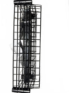 3-Tier Black Metal Wire Storage Cart with Wheels