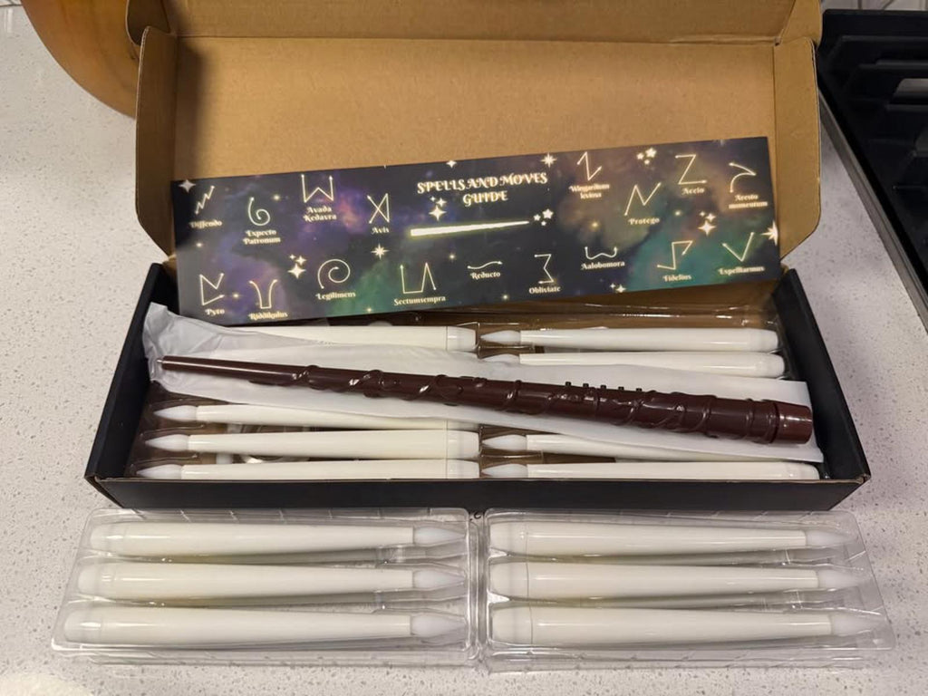 Harry Potter Magical White Wax Sealing Stick Set with Spells and Moves Guide