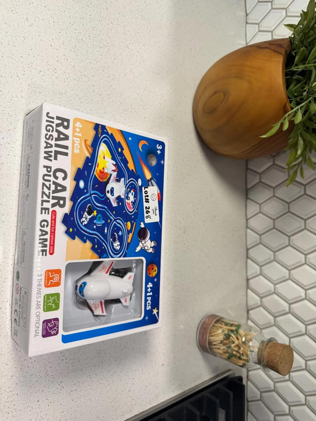 Rail Car Jigsaw Puzzle Game with Space and Ocean Themes