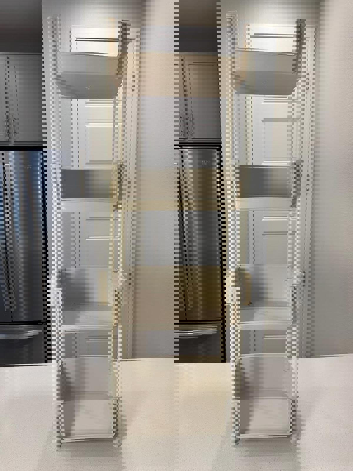 4-Tier Plastic Storage Organizer Rack