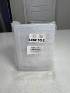 Set of Clear Plastic Storage Containers with Lids