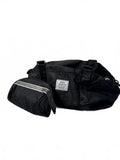 JFFD Black Nylon Duffel Bag with Adjustable Strap