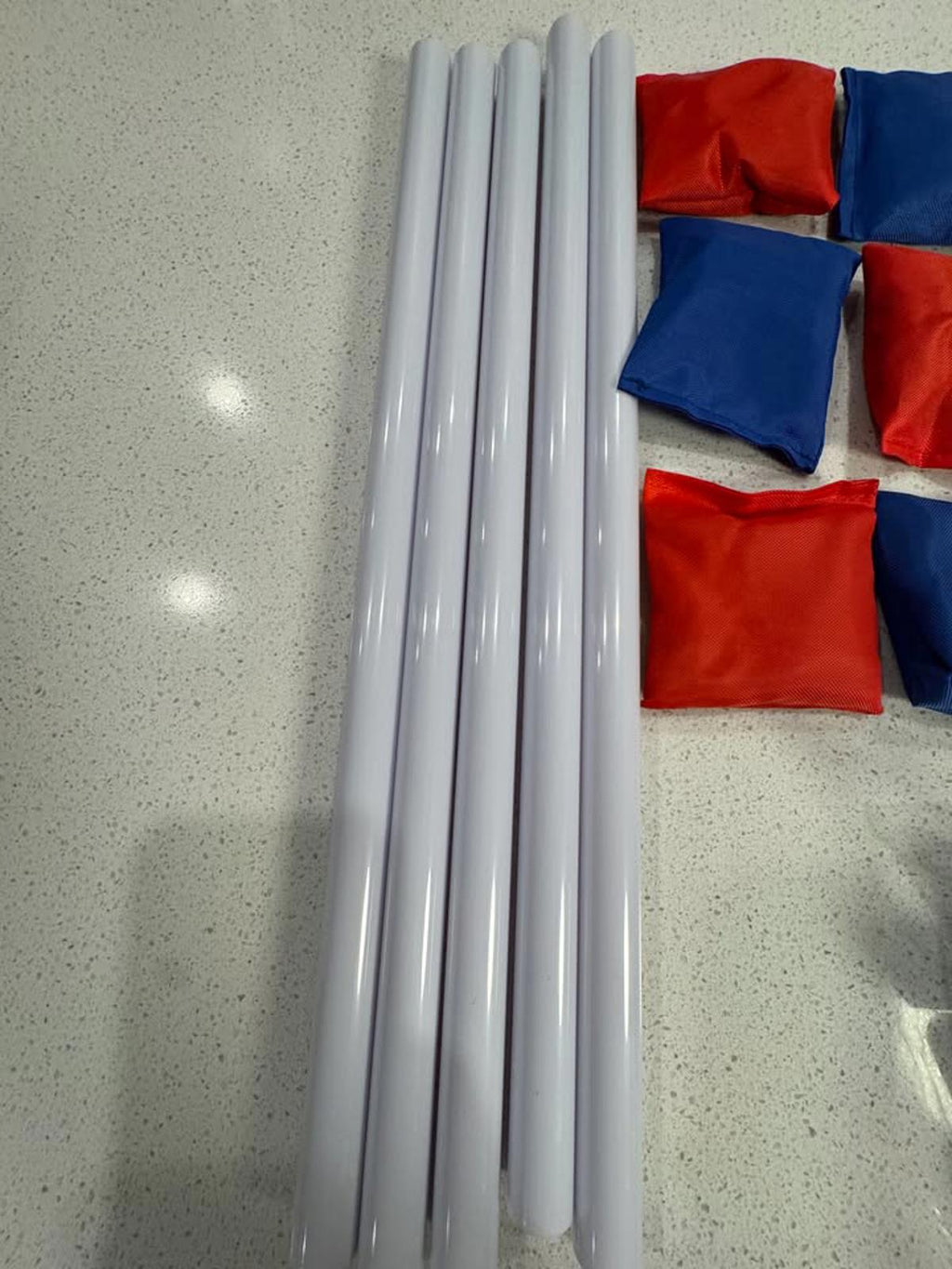 Bean Bag Toss Game Set with Poles and Bean Bags