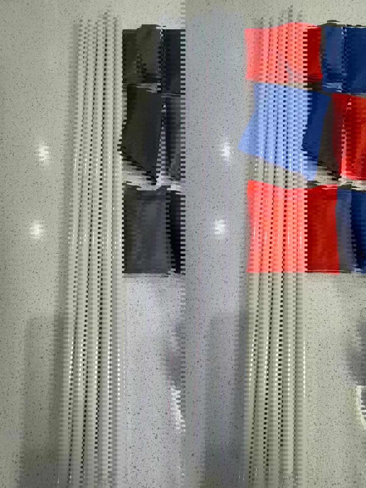 Bean Bag Toss Game Set with Poles and Bean Bags