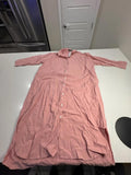 GGUHHU Pink Button-Down Maxi Dress XXL