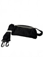 JFFD Black Nylon Duffel Bag with Adjustable Strap