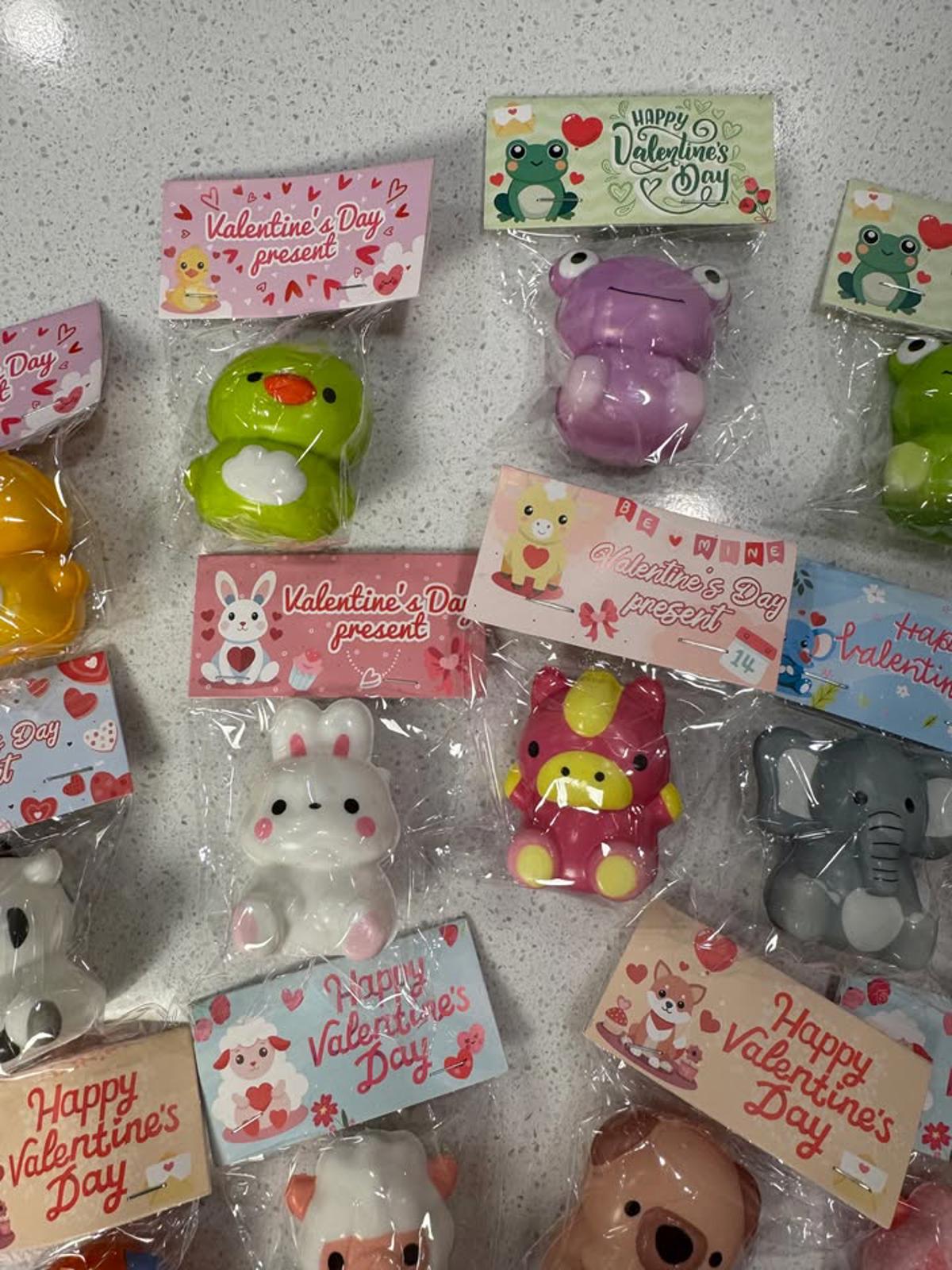 Valentine's Day Present Mini Animal Figurine Set