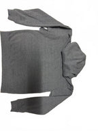 Essentials Men's Gray Full-Zip Hooded Sweatshirt