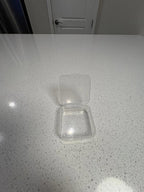 Set of Clear Plastic Storage Containers with Lids