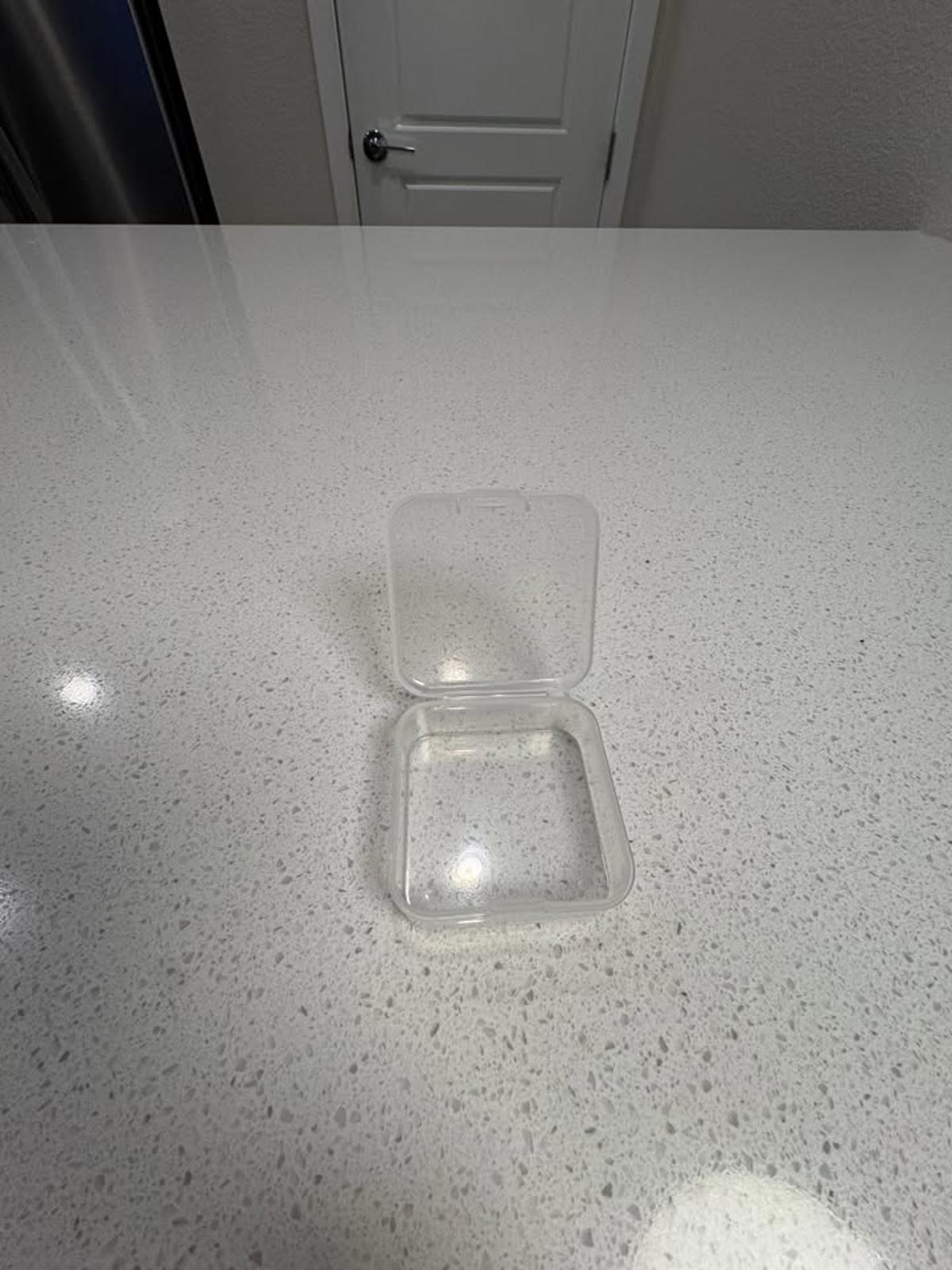 Set of Clear Plastic Storage Containers with Lids