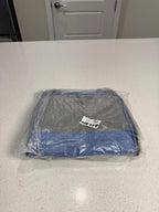 Portable Blue Insulated Cooler Bag with Clear Window and Adjustable Shoulder Str