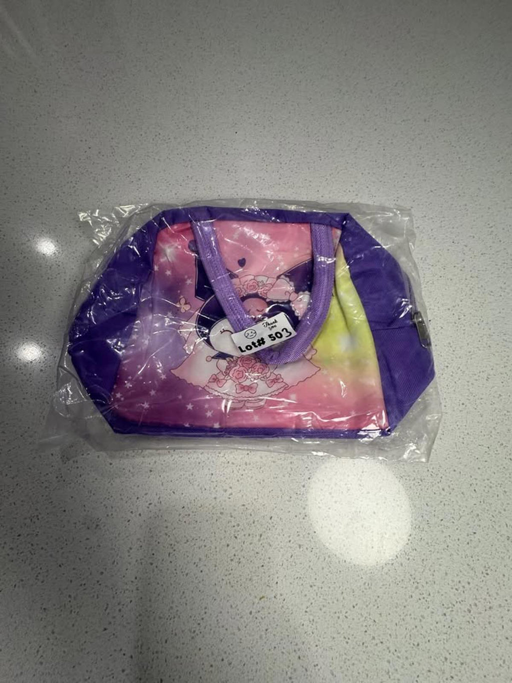 Sanrio Kuromi Mini Tote Bag Purple Pink Yellow