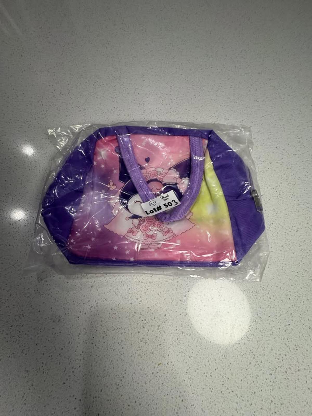 Sanrio Kuromi Mini Tote Bag Purple Pink Yellow