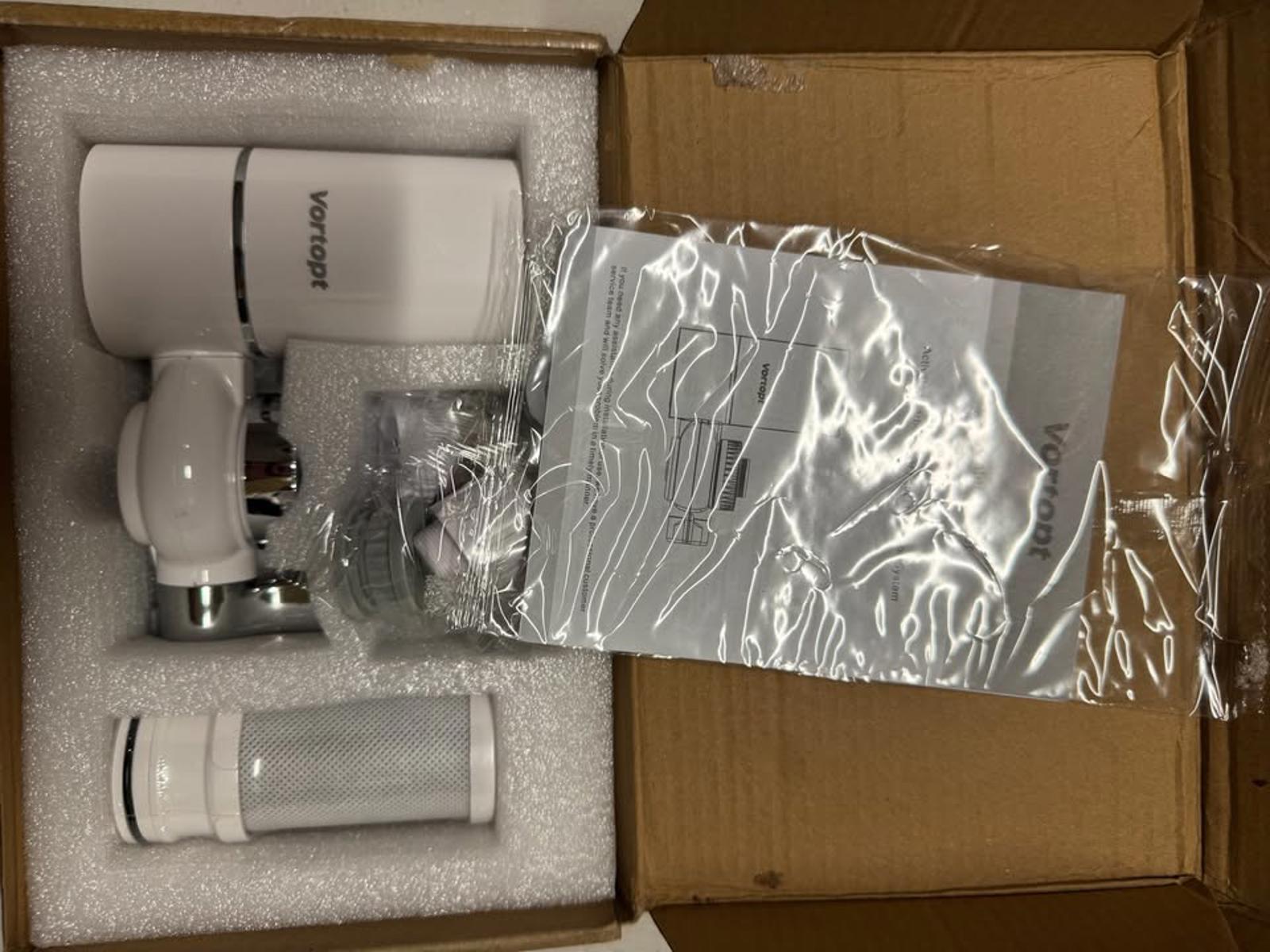 Vontop Water Filter Faucet Attachment with Replacement Cartridge