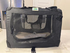 Pet Gear Soft-Sided Black Pet Carrier Crate with Mesh Panels