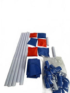 Bean Bag Toss Game Set with Poles and Connectors for Outdoor Fun