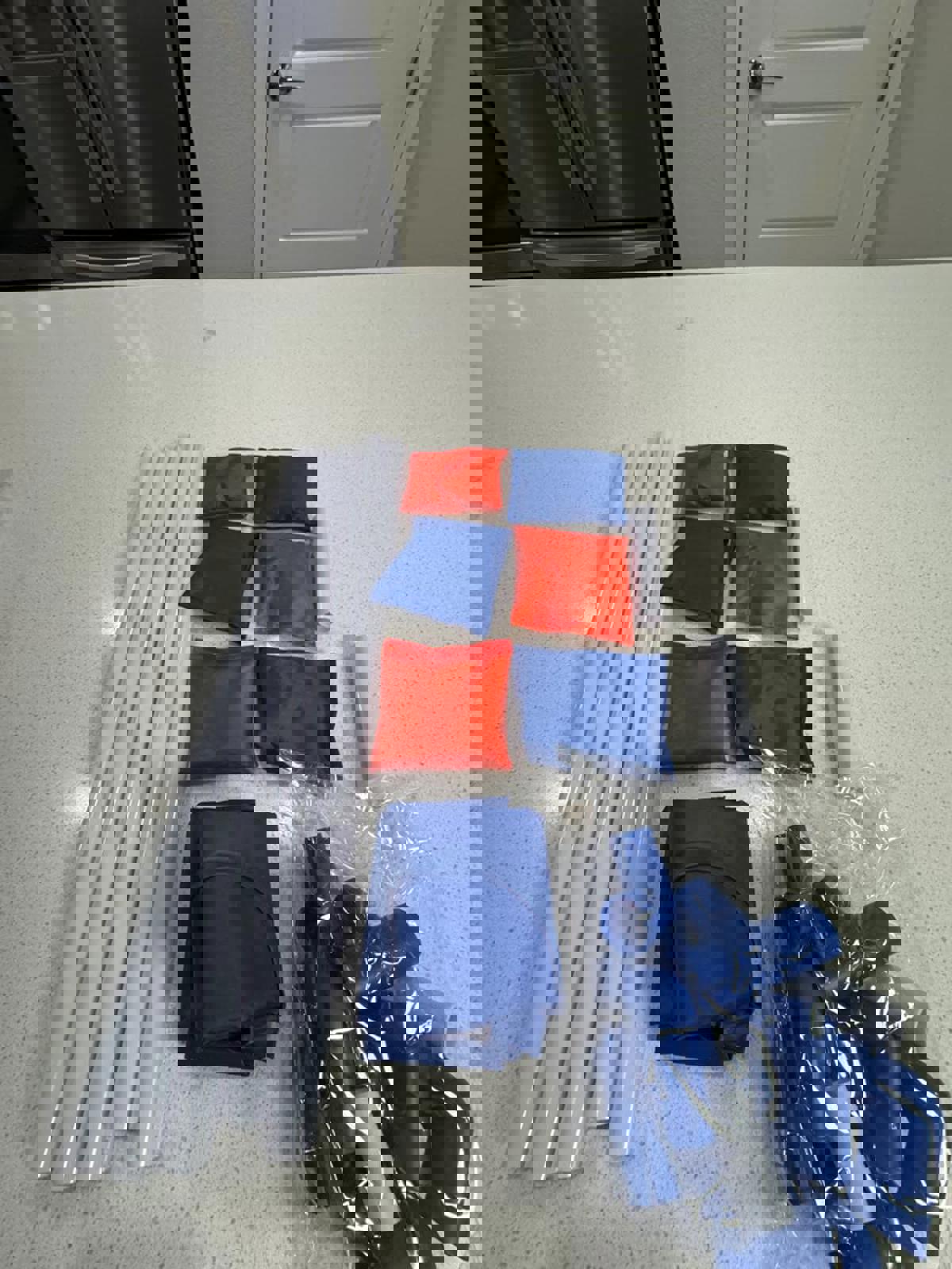 Bean Bag Toss Game Set with Poles and Bean Bags