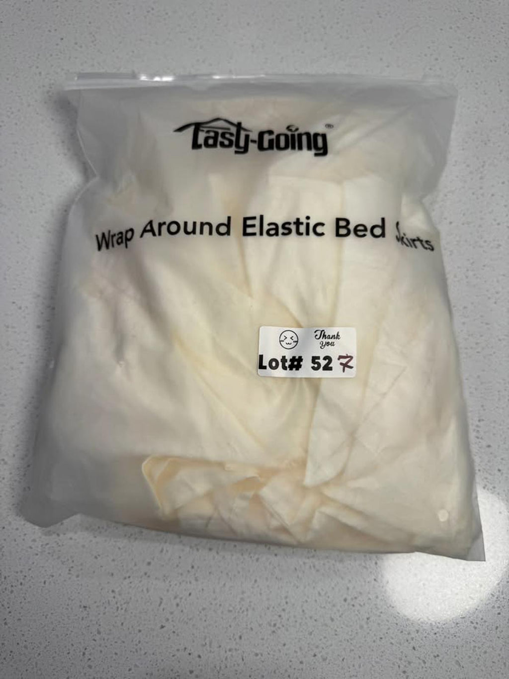 Tasty-Going Wrap Around Elastic Bed Skirt - Cream