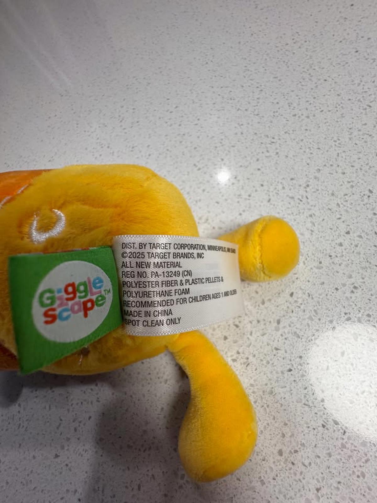 Plush Toy Bottle Character with Green Cap