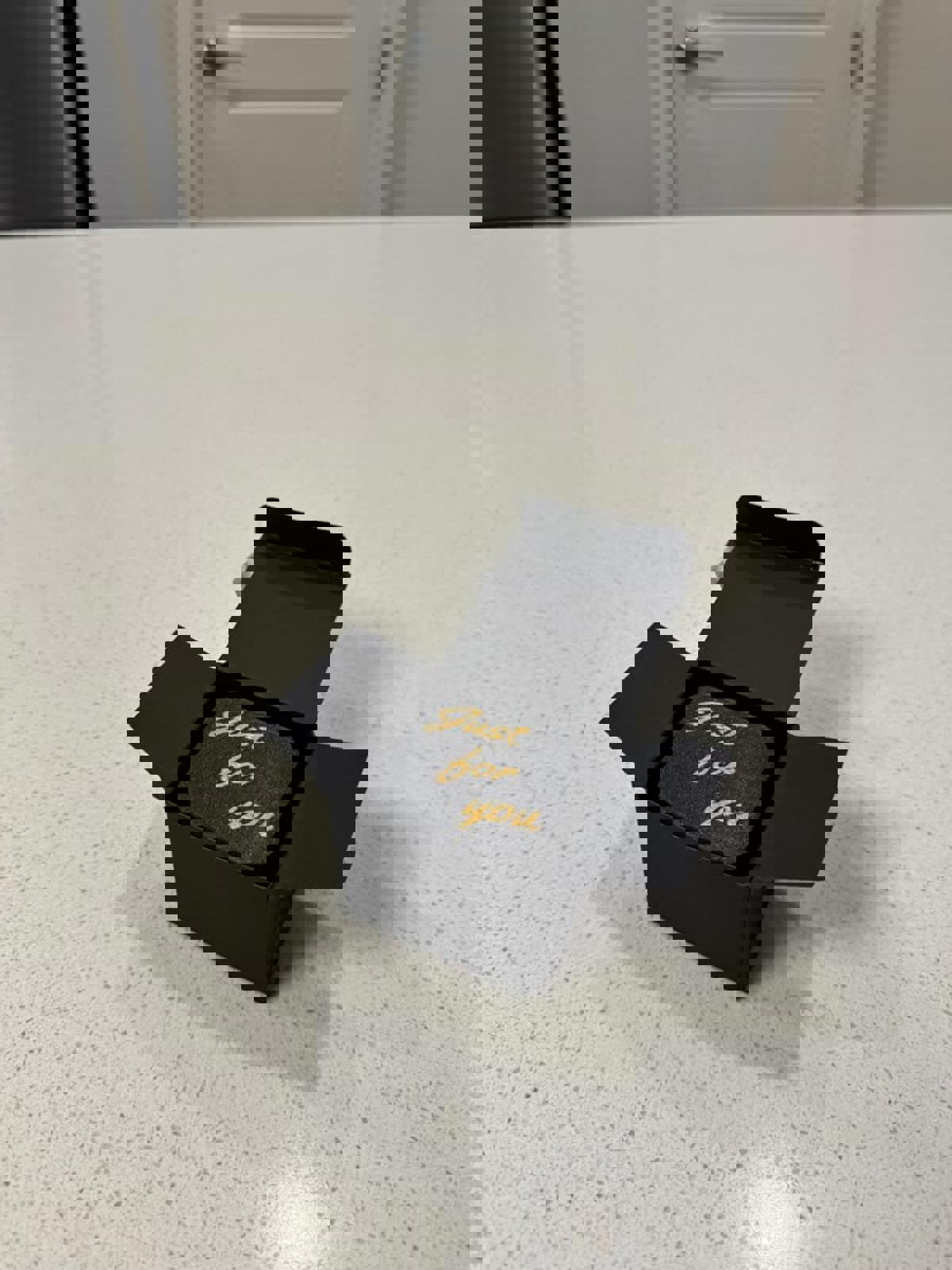 Black Novelty Gift Box with Middle Finger Pop-Up and 'Just for You' Lid