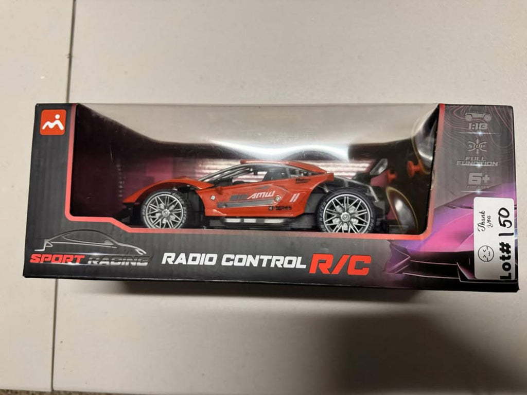 Red Sport Racing Radio Control R/C Car 1:18 Scale with Battery and USB Charger
