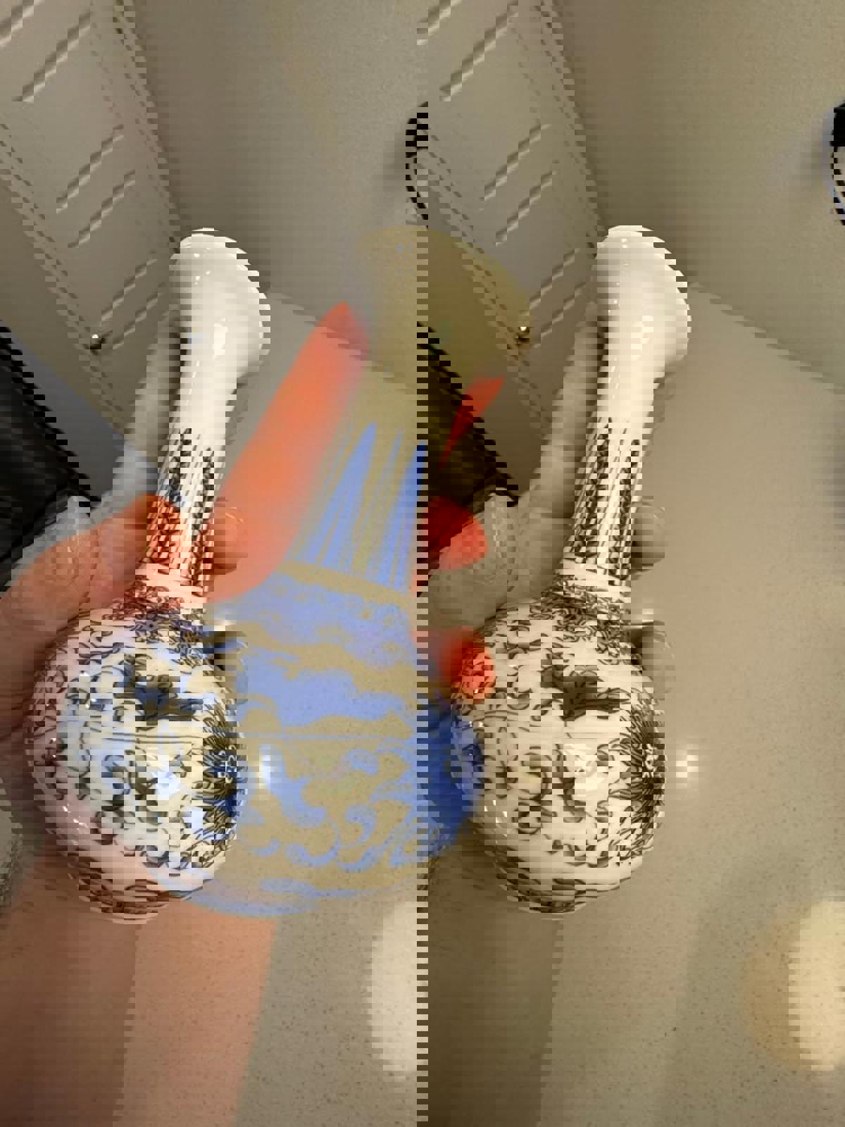 Blue and White Porcelain Decorative Vase