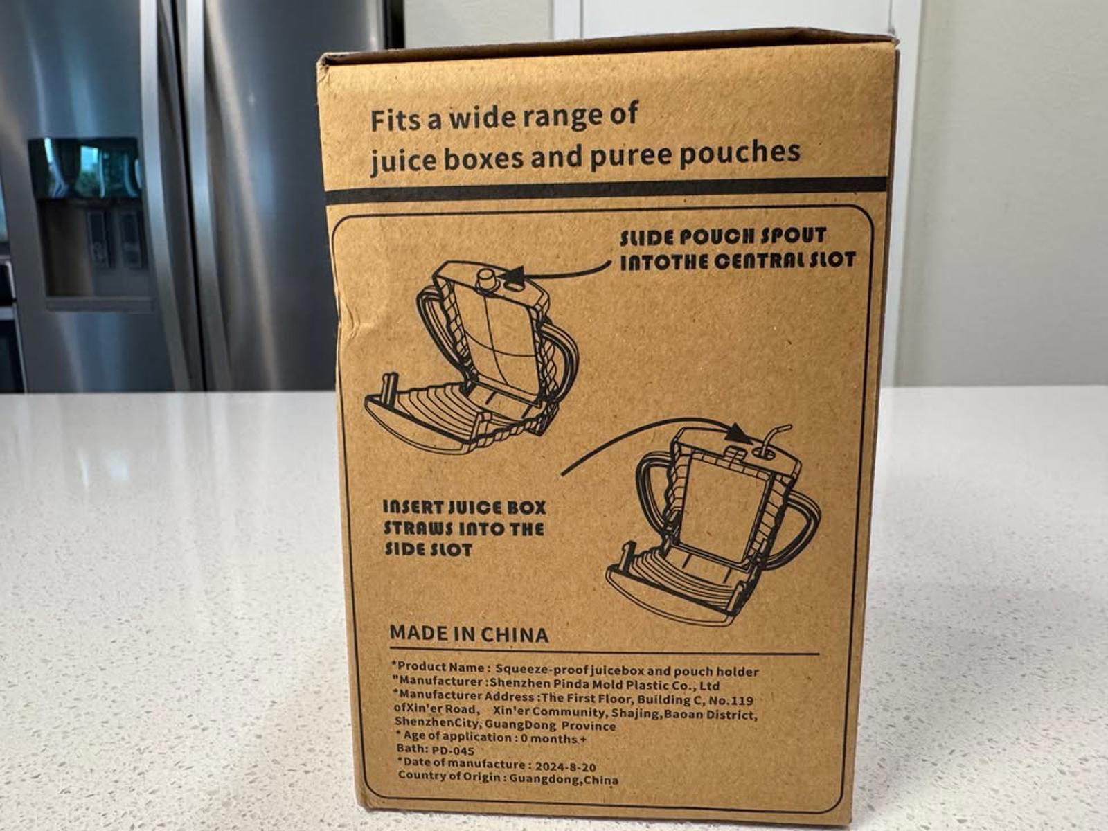 Squeeze-Proof Juice Box and Pouch Holder with Ergonomic Handles - 2 Pack