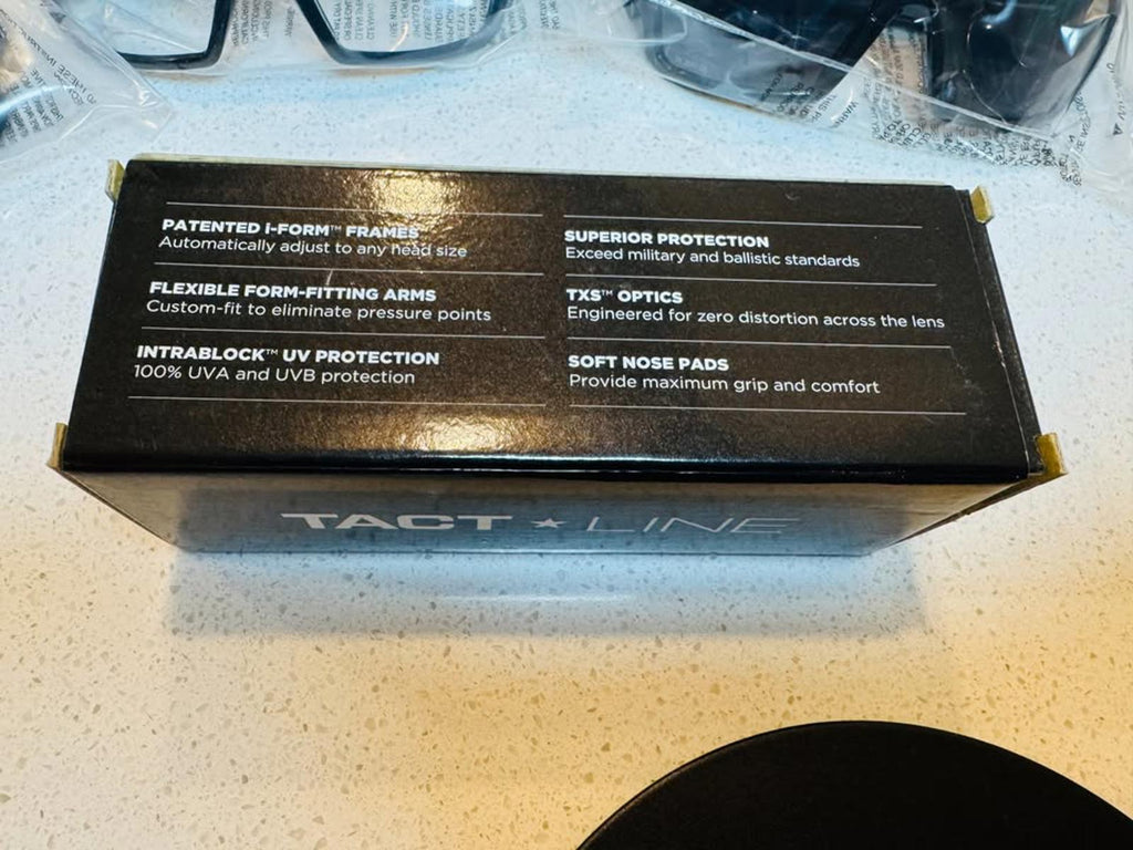 TACT LINE TactFlex Ballistic Glasses - Black