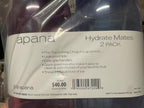 Apana Hydrate Mates 2 Pack Water Bottles with Leak Proof Lids and Easy-Grip Hand