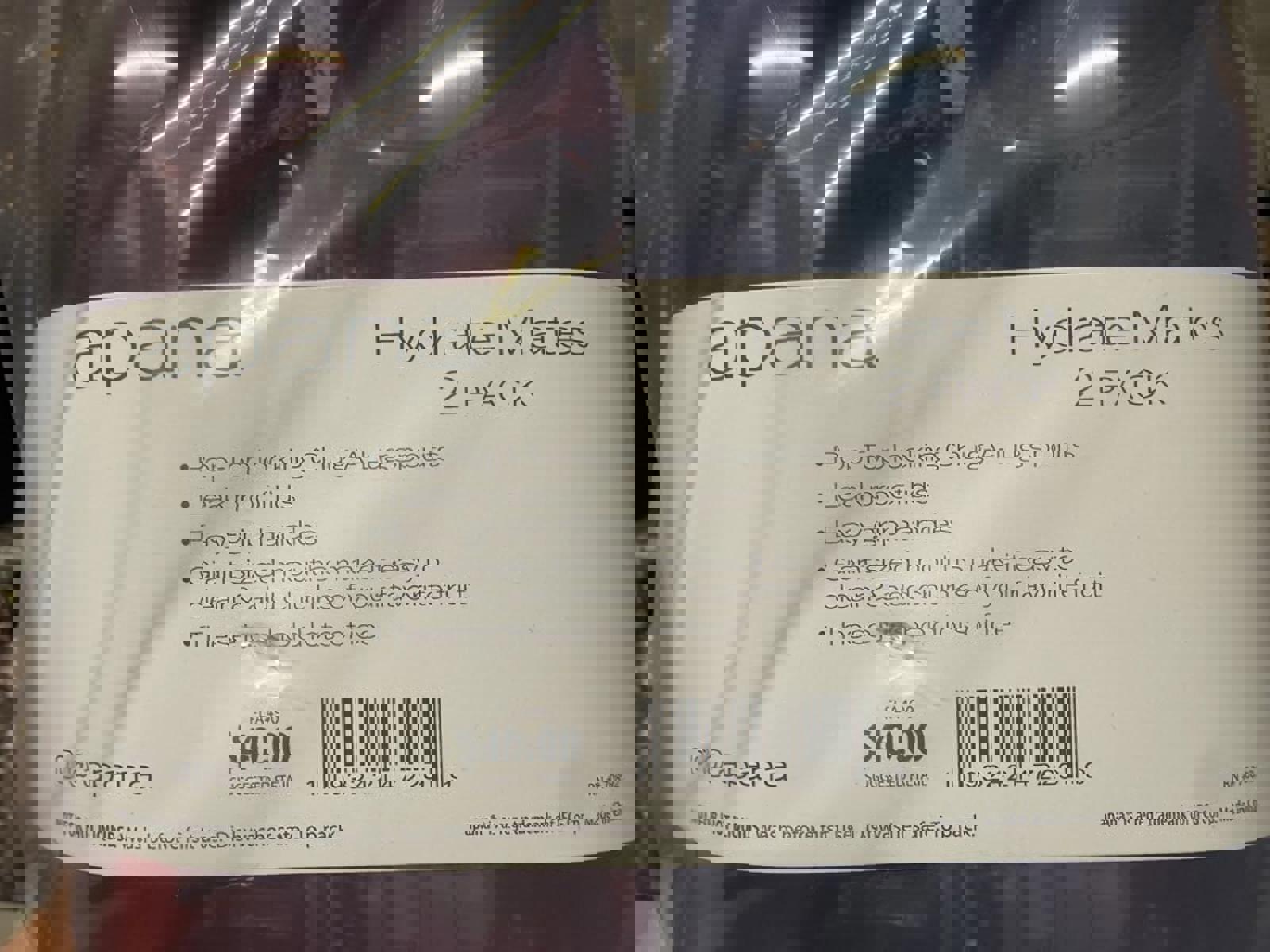 Apana Hydrate Mates 2 Pack Water Bottles with Leak Proof Lids and Easy-Grip Hand