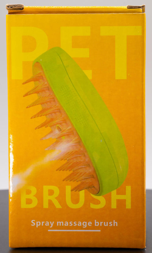 Rechargeable Pet Brush with Spray Massage Feature