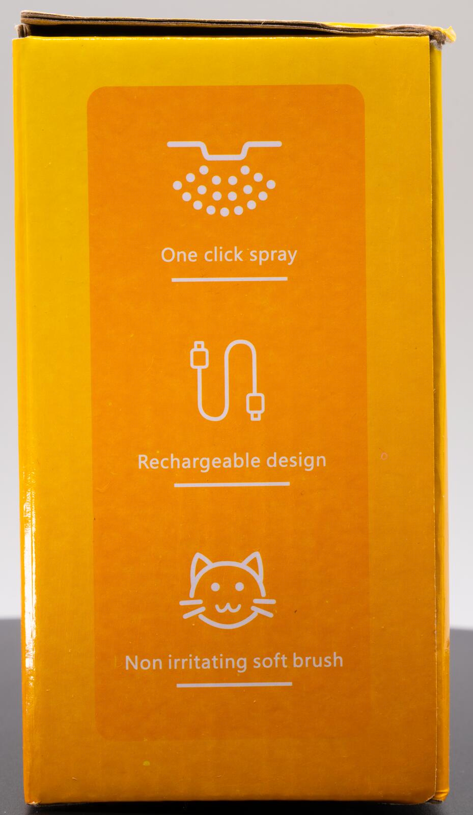Rechargeable Pet Brush with Spray Massage Feature