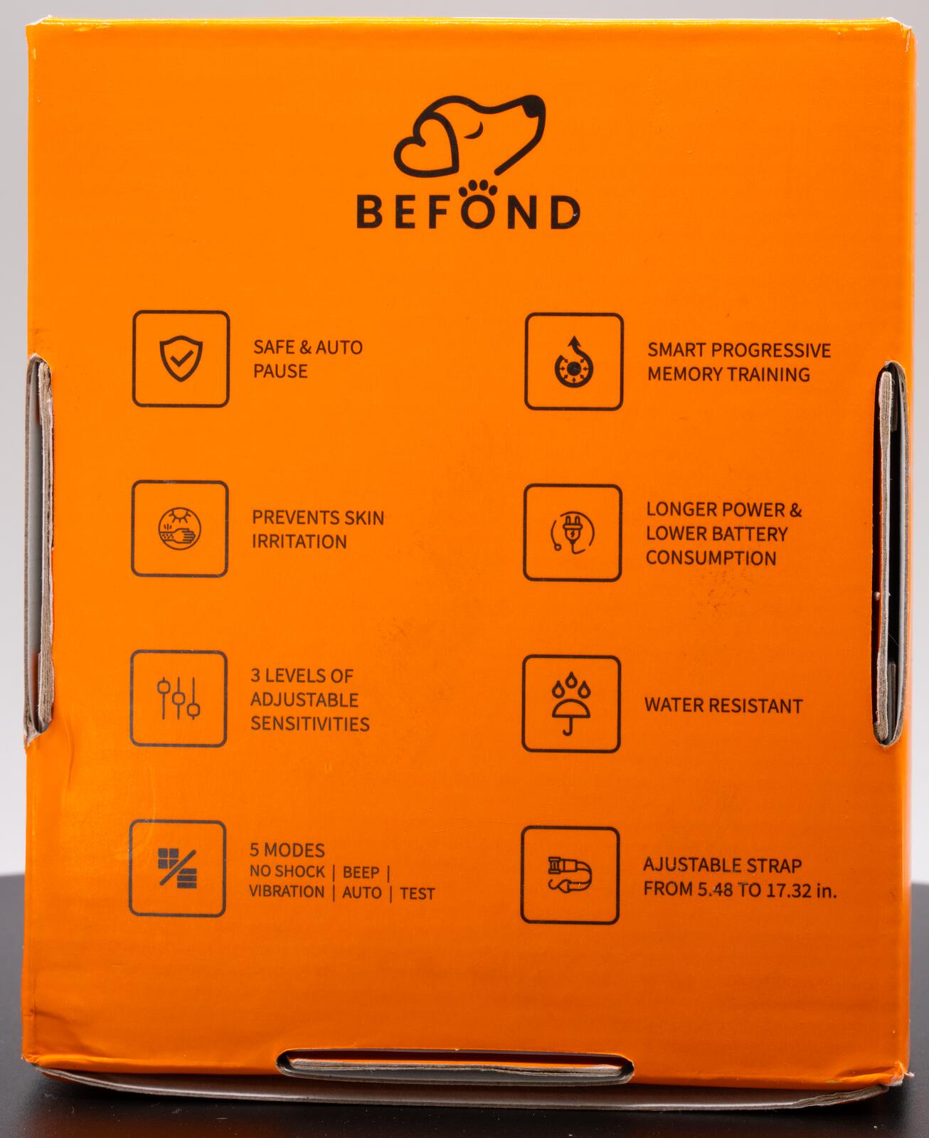 Befönd Bark Control Collar with Adjustable Sensitivity & Auto Pause