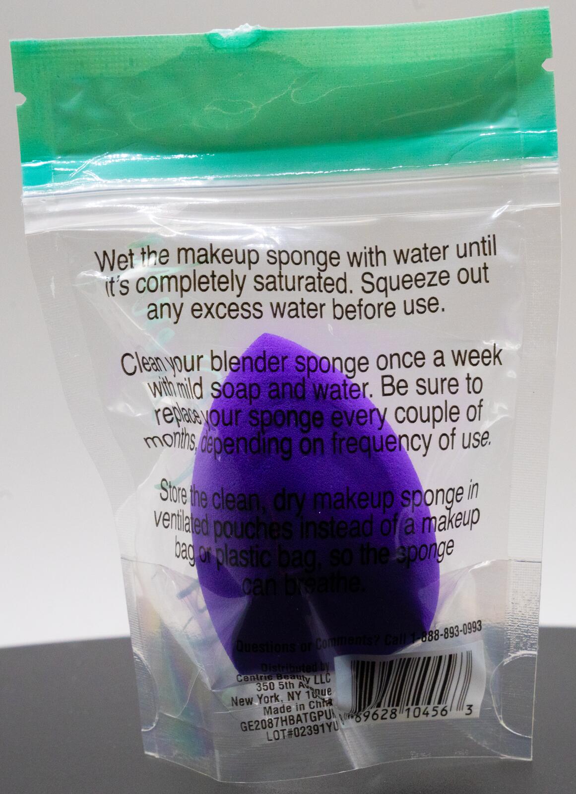 Makeup Reusable  Sponge  Purple