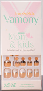 Vamony Press On Nails Mom & Kids Collection - Fun Nail Art Set