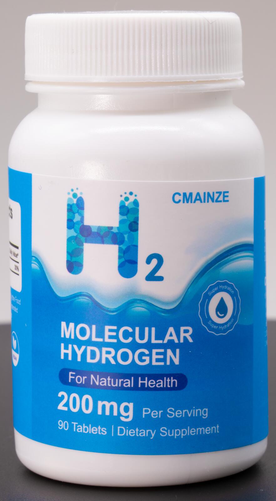 CMAINZE Molecular Hydrogen 200mg Dietary Supplement 90 Tablets