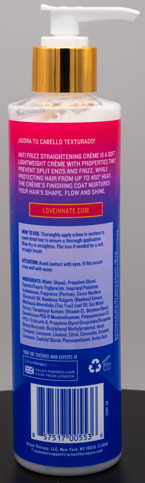 Twisted Sista Innate Anti Frizz Straightening Creme