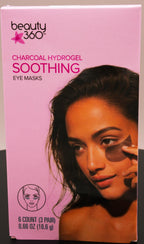 beauty 360 Charcoal Hydrogel Soothing Eye Masks 6 Count
