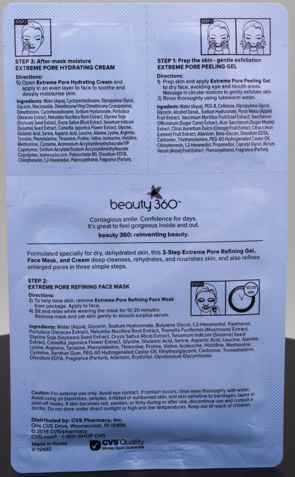 beauty 360 Extreme Pore Refining 3-Step Facial Kit