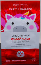 Unicorn Face Purifying Tea Tree & Strawberry Sheet Mask