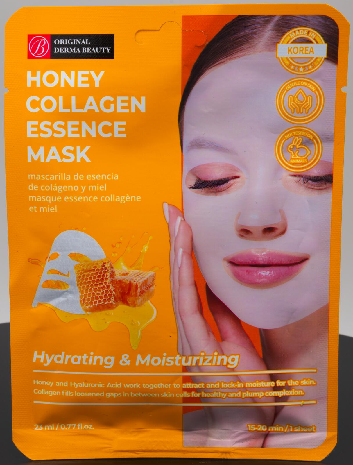 Original Derma Beauty Honey Collagen Essence Mask Hydrating Moisturizer