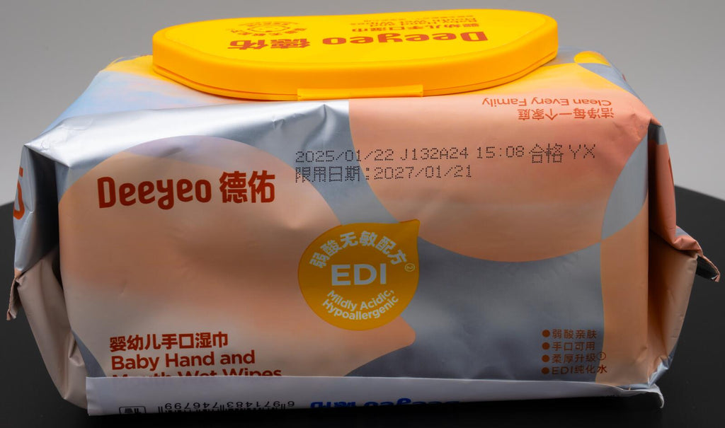 Deeyeo Baby Hand and Mouth Wet Wipes Thick and Soft 80 Count