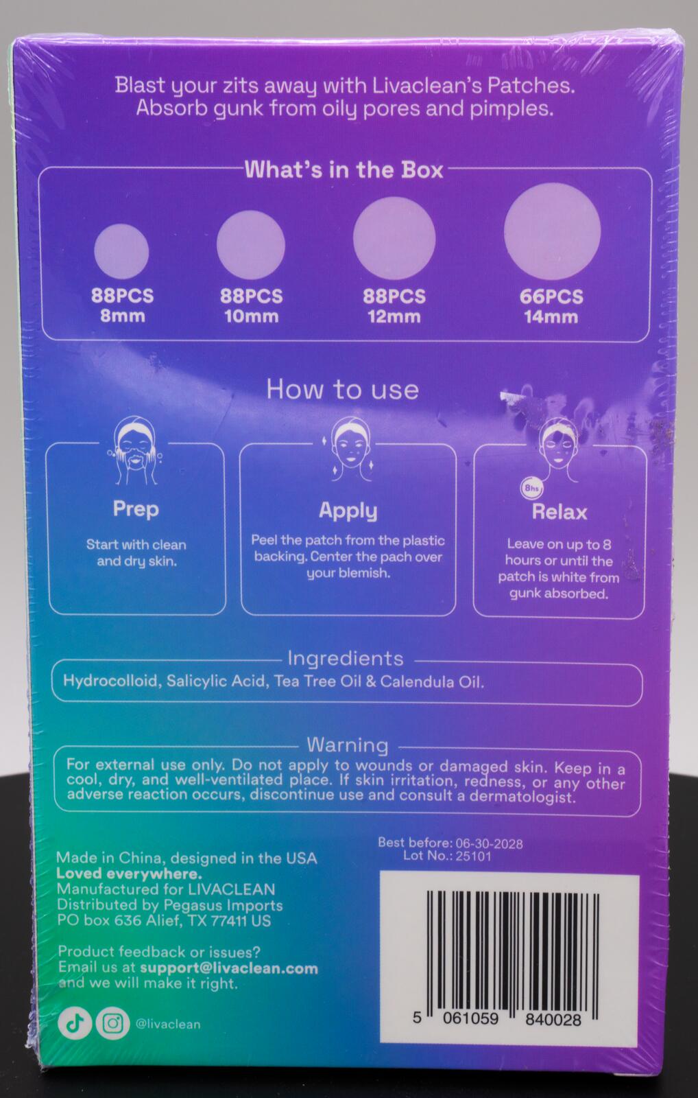 Live Clean Pimple Patches Qustere Pimple Patches
